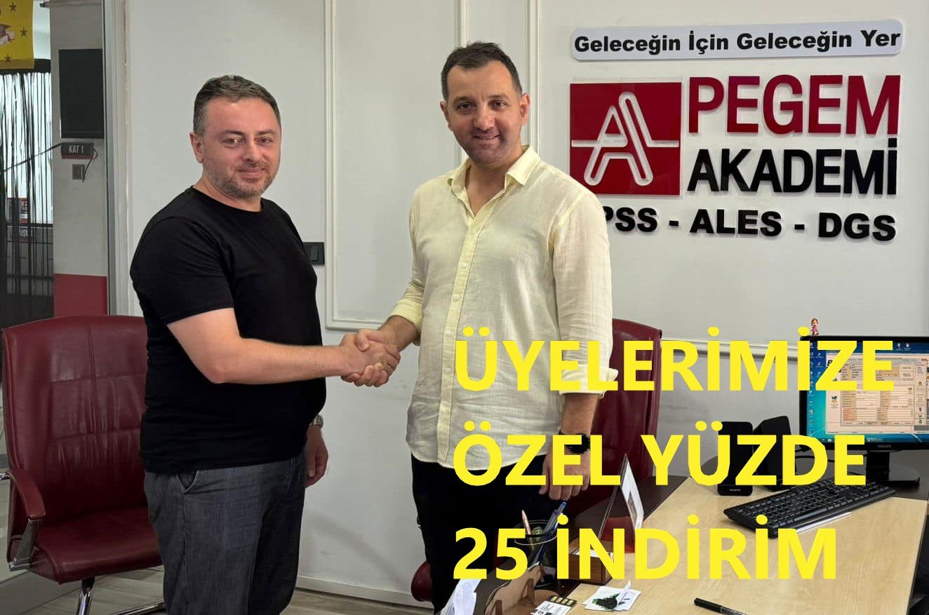 PEGEM AKADEMİDEN ÜYELERİMİZE ÖZEL YÜZDE 25 İNDİRİM