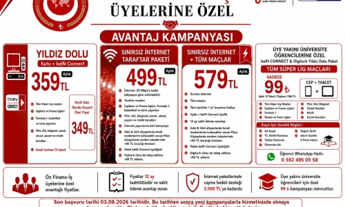 DİGİTURK'TEN ÜYELERİMİZE ÖZEL İNDİRİM