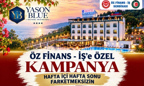 YASON BLUE OTEL'DEN ÜYELERİMİZE ÖZEL İNDİRİM
