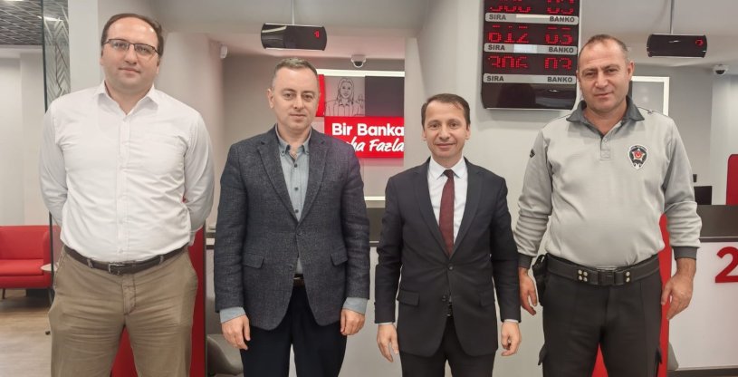 ÖZAĞCI, ZİRAAT VE HALK BANKASI GÜMÜŞHANE, TORUL ŞUBELERİNİ ZİYARET ETTİ