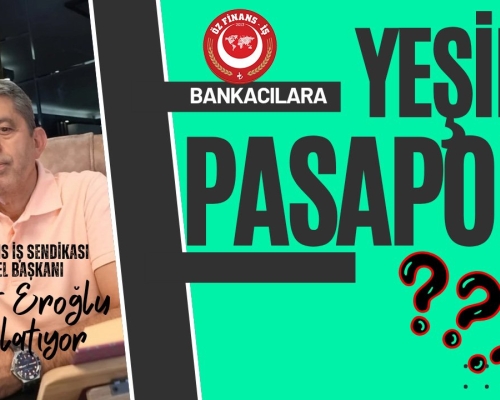  YEŞİL PASAPORT TALEBİMİZİ HER PLATFORMDA DUYURDUK