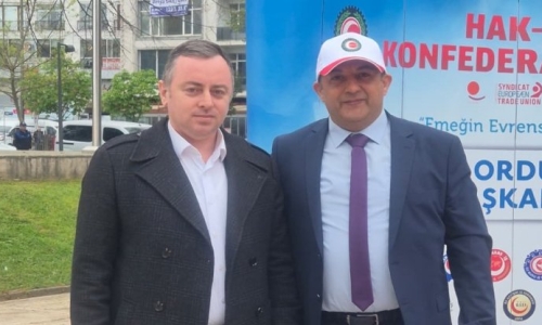 ÖZAĞCI İLE DOĞAN, HAK-İŞ 1 MAYIS ORDU PROGRAMINA KATILDI