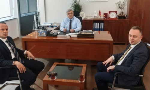 ÖZAĞCI, HALKBANK BÖLGE KOORDİNATÖRÜ ŞAHİN'İ ZİYARET ETTİ